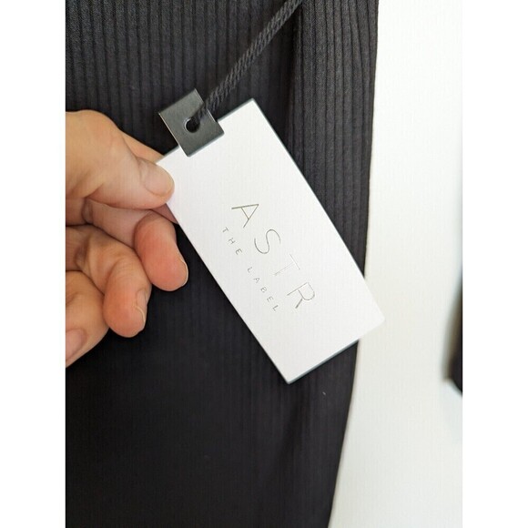 Astr The Label Dress Womens Small Black Bodycon Sleeeveless Shrug Club Y2K 90s - Picture 12 of 15